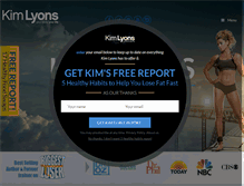 Tablet Screenshot of kimlyons.com